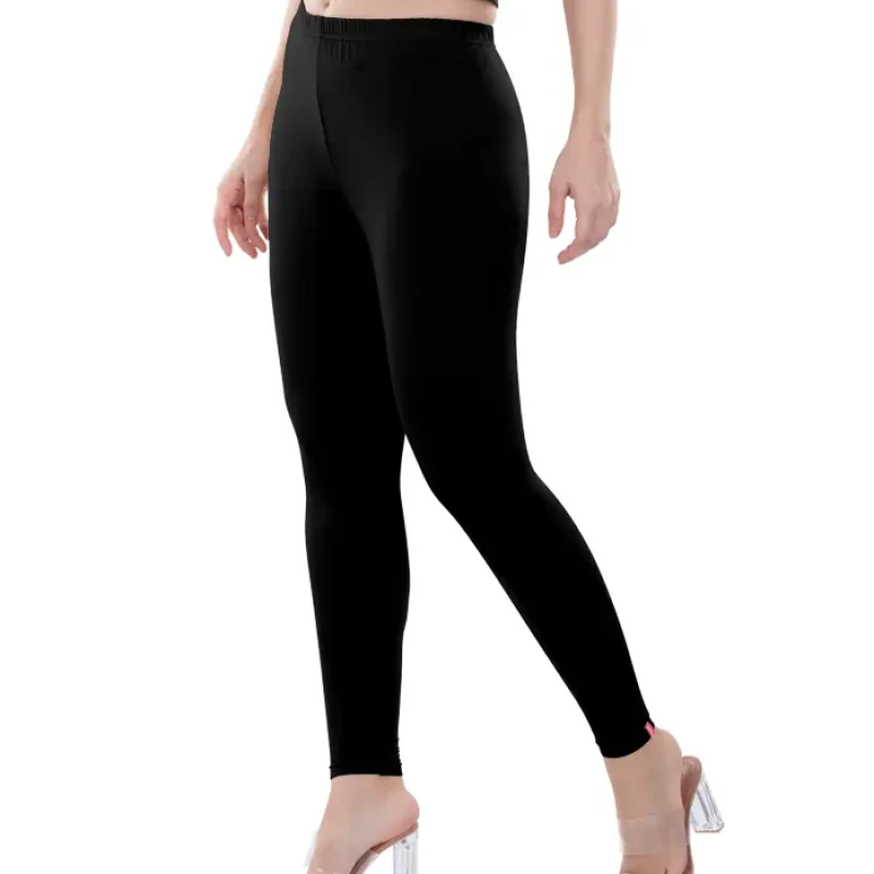 Black Color Ankle Leggings