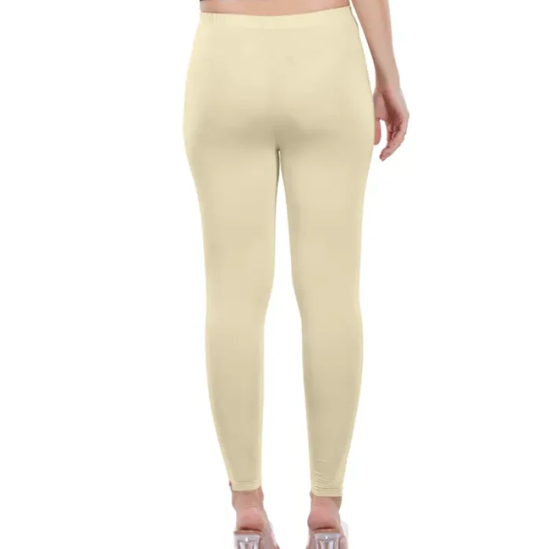 Cream Color Ankle Leggings