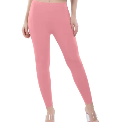 Dusty Pink Color Ankle Leggings