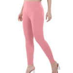 Dusty Pink Color Ankle Leggings