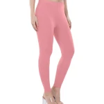 Dusty Pink Color Ankle Leggings