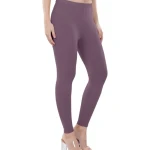 Dusty Purple Color Ankle Leggings