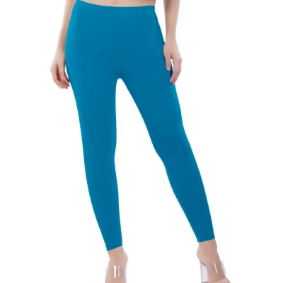 Marine Blue Color Ankle Leggings