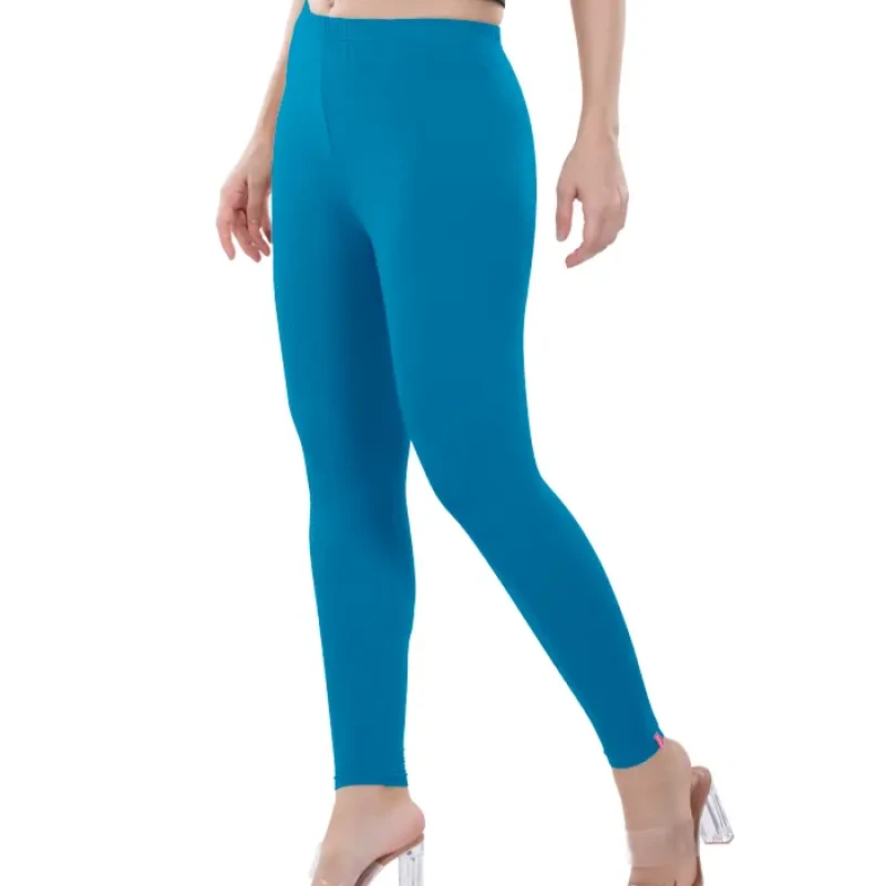 Marine Blue Color Ankle Leggings