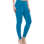 Marine Blue Color Ankle Leggings