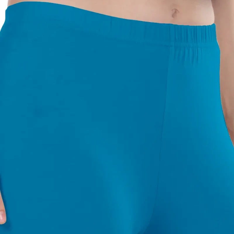 Marine Blue Color Ankle Leggings