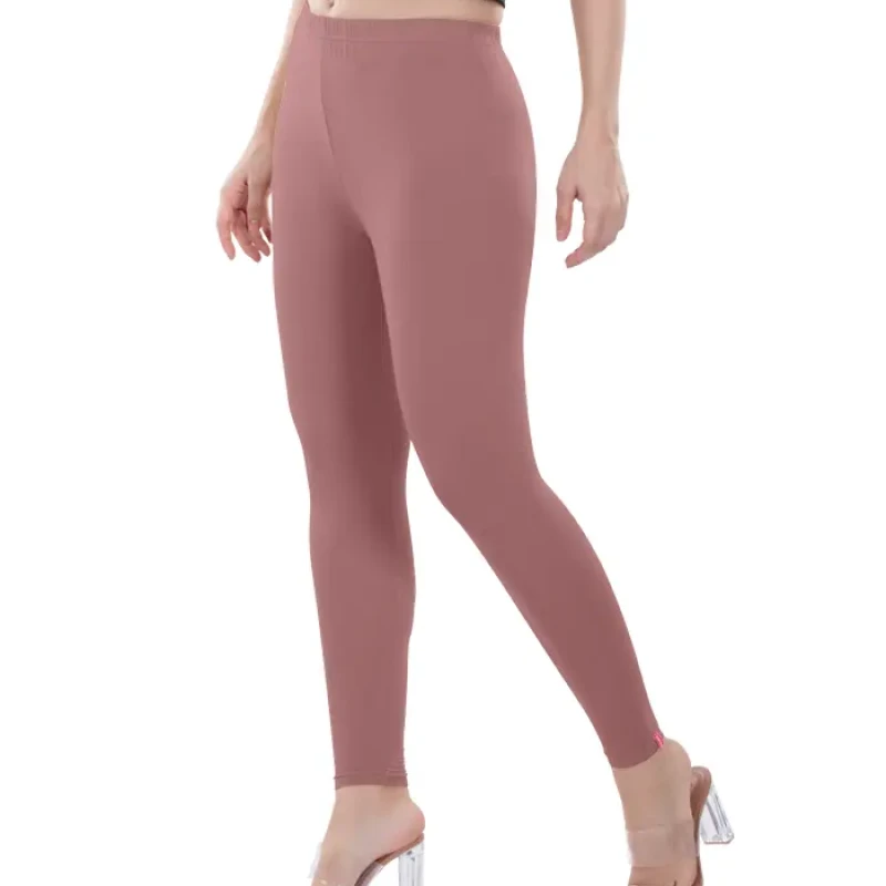 Mauve Color Ankle Leggings