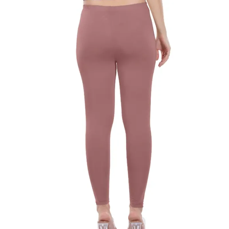 Mauve Color Ankle Leggings