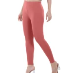 Peach Color Ankle Leggings