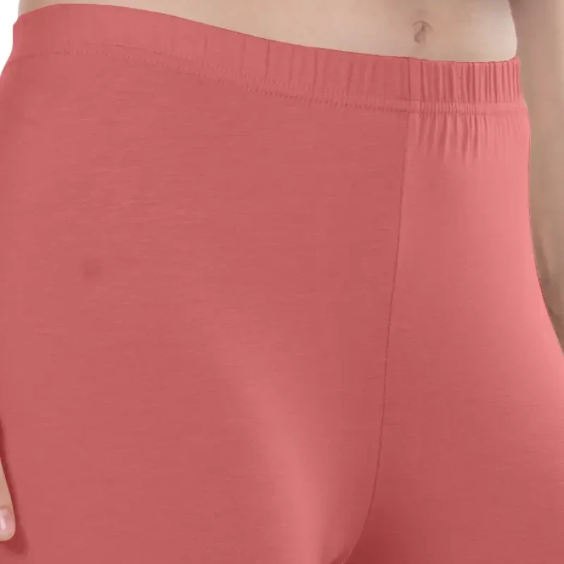 Peach Color Ankle Leggings