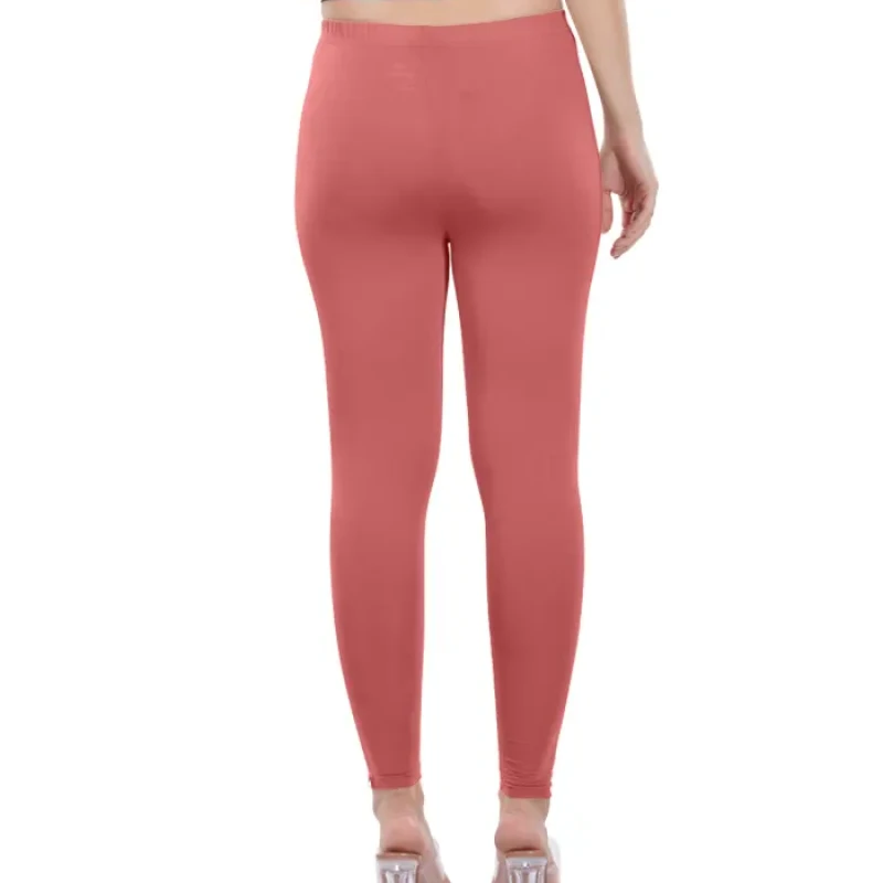 Peach Color Ankle Leggings