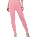 Pink Color Ankle Leggings