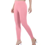 Pink Color Ankle Leggings