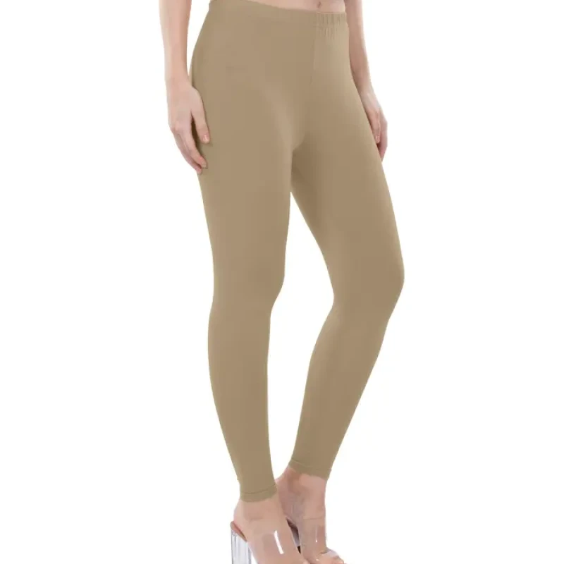 Sand Color Ankle Leggings