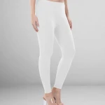 White Color Ankle Leggings