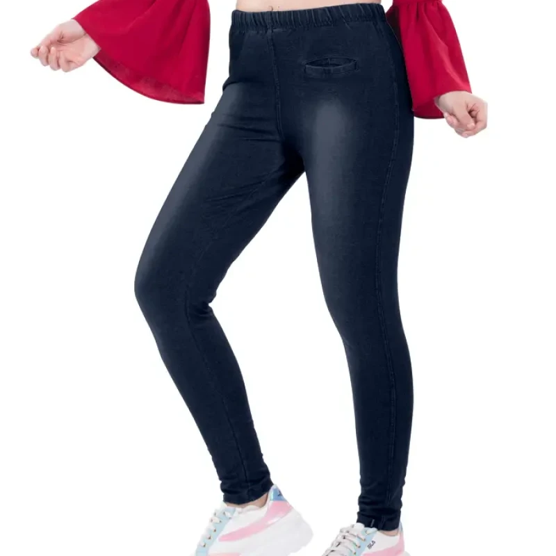 Dark Navy Color Denium Jeggings