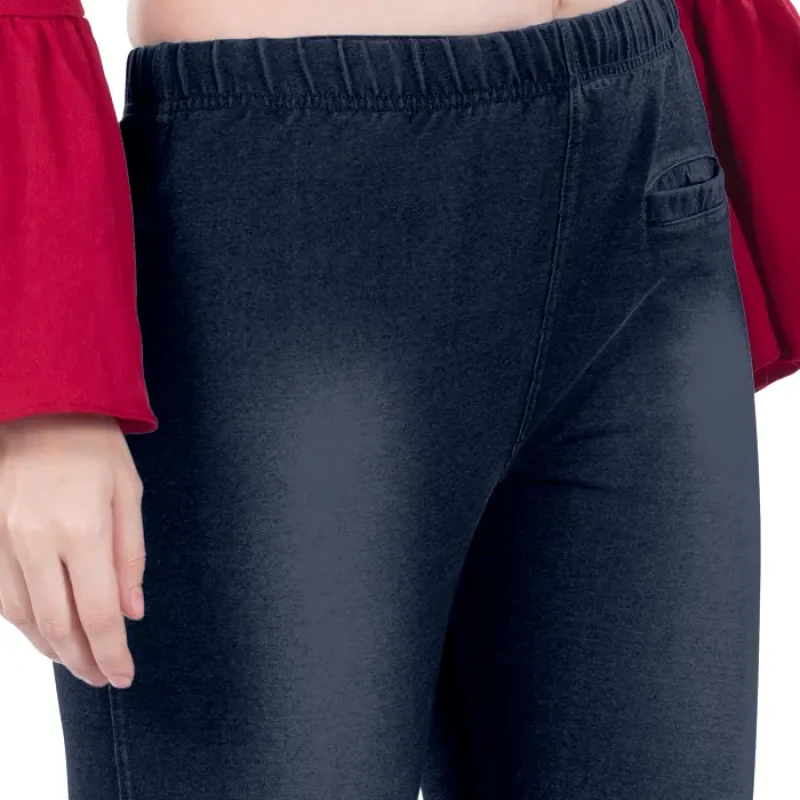 Dark Navy Color Denium Jeggings