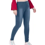 Light Navy Color Denium Jeggings