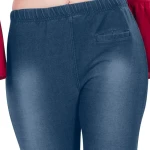 Light Navy Color Denium Jeggings