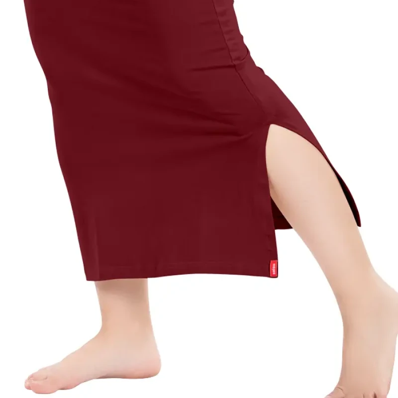 Red Maroon Color Mermaid Saree Shaper