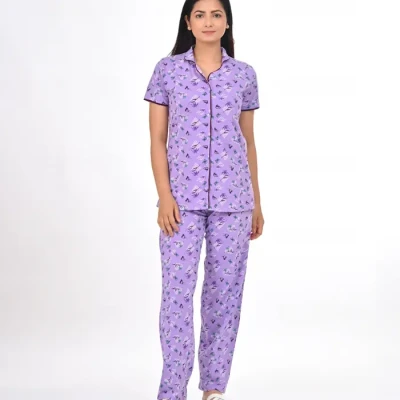 Lavender Color Pyjama Set