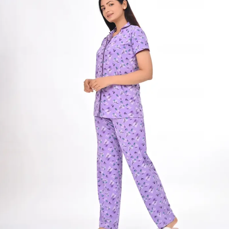 Lavender Color Pyjama Set