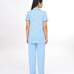 Sky Blue Color Pyjama Set