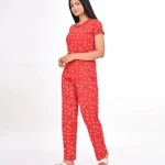 Red Color Pyjama Set