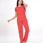 Red Color Pyjama Set