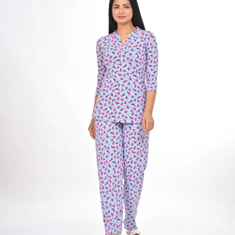 Lavender Color Pyjama Set