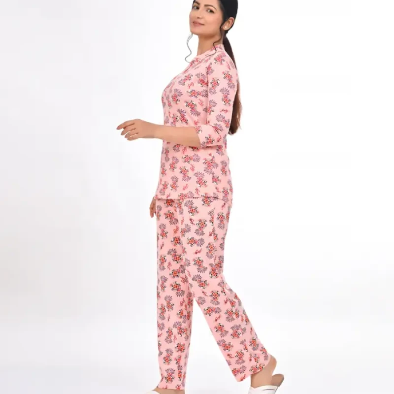 Pink Color Pyjama Set