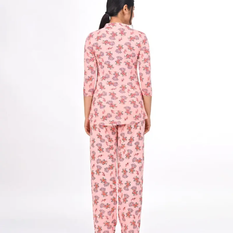 Pink Color Pyjama Set