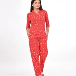 Red Color Pyjama Set