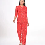 Red Color Pyjama Set