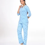 Sky Blue Color Pyjama Set